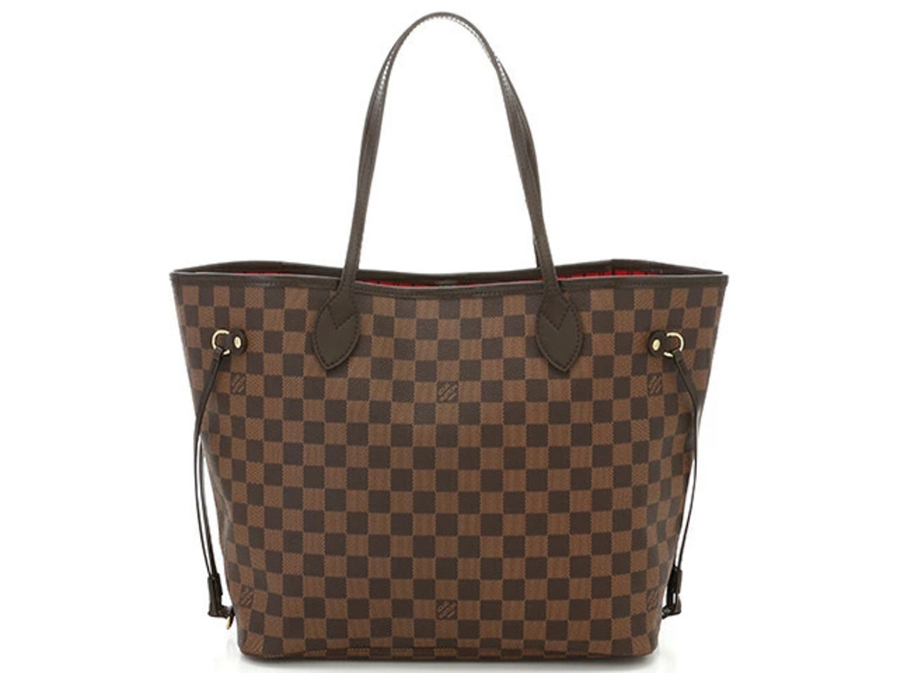 Louis Vuitton Neverfull Tote Damier Bag Brown